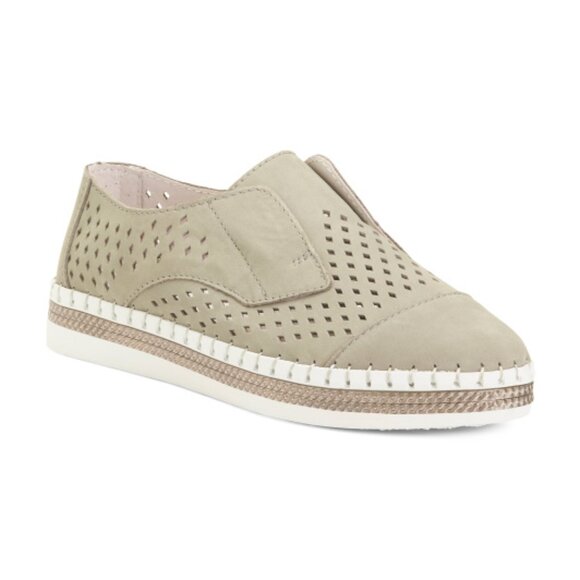 NEW BERNIE MEV Comfort Perforated Leather Slip On Sneakers Moss for women 267tn… - Picture 1 of 4